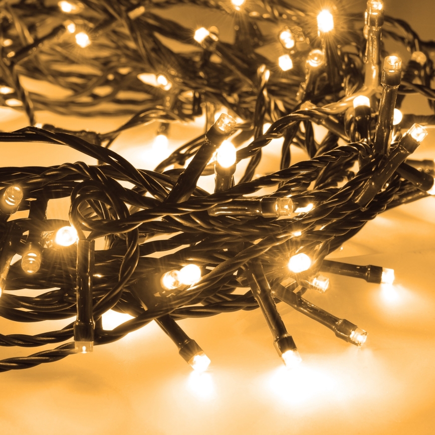 Brilagi - LED-ulkovalosarja 200 LED, 8 valaistustilaa, 23 m, IP44, lämmin valkoinen