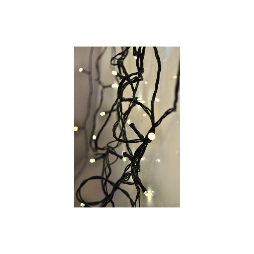 Brilagi - LED-ulkovalosarja 200 LED, 8 valaistustilaa, 23 m, IP44, lämmin valkoinen