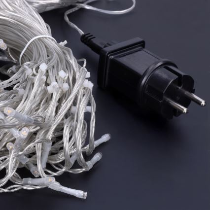 Brilagi - LED-ulkovalosarja 360 LED/8 toimintoa, 14 m, IP44, lämmin valkoinen, jääpuikkovalot