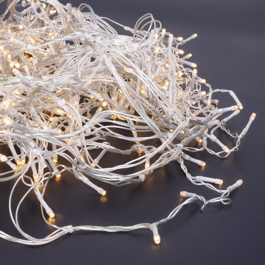 Brilagi - LED-ulkovalosarja 360 LED/8 toimintoa, 14 m, IP44, lämmin valkoinen, jääpuikkovalot