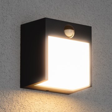 Brilagi - LED-ulkovaloseinävalaisin liiketunnistimella TERNI LED/12W/230V antrasiitti IP44