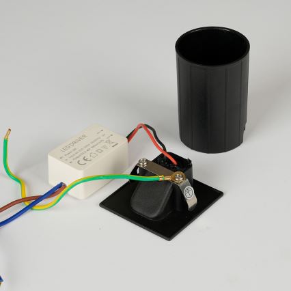 Brilagi - LED upotettava ulkovalaisin STAIRDOT LED/2W/230V, musta, IP65, kulmikas