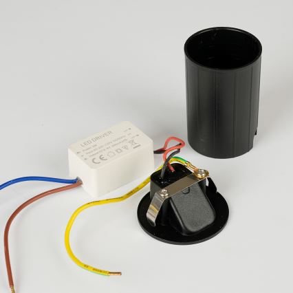 Brilagi - LED upotettava ulkovalaisin STAIRDOT LED/2W/230V musta IP65 pyöreä