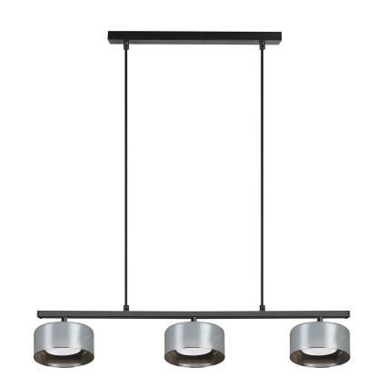 Brilagi - LED Vaijeririippuvalaisin AURA LUX 3xGX53/30W/230V musta/savunharmaa