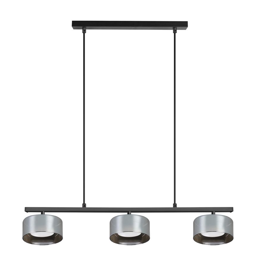 Brilagi - LED Vaijeririippuvalaisin AURA LUX 3xGX53/30W/230V musta/savunharmaa