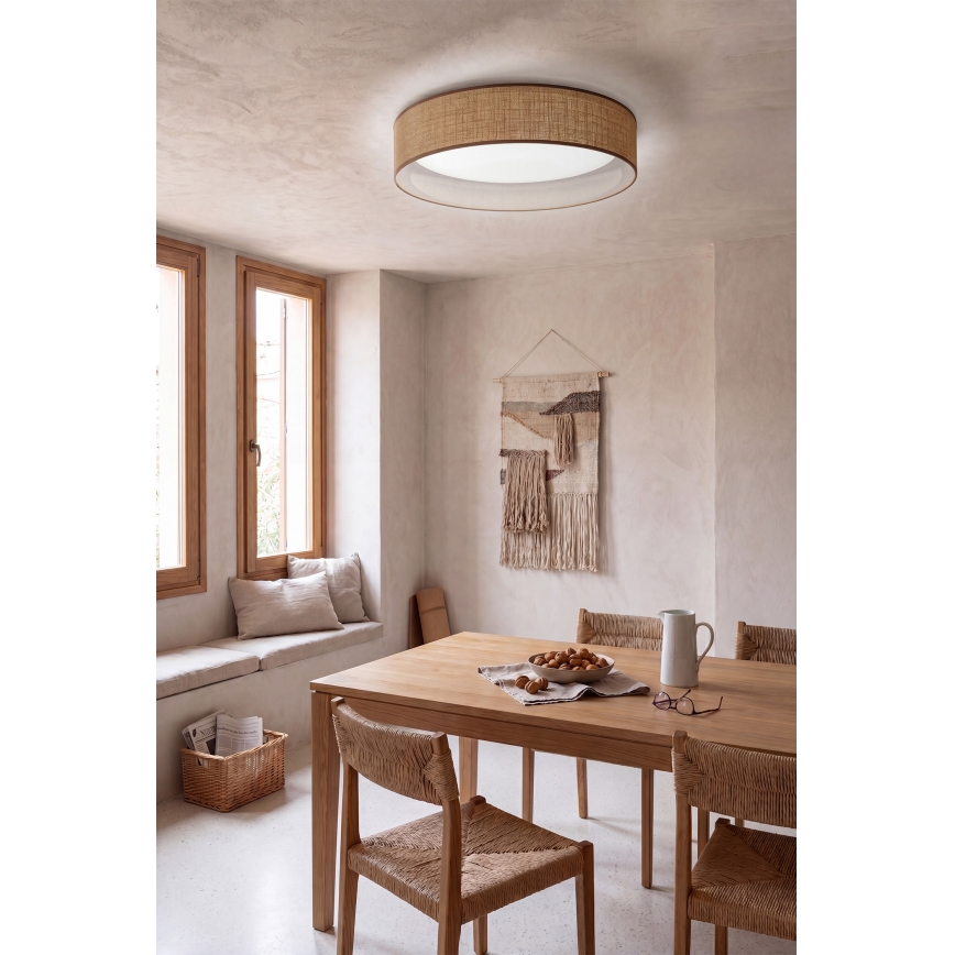 BRILAGI - LED-himmennettävä kattovalaisin VELVET SMART VARI LED/36W/230V 3000-6500K halkaisija 55 cm, beigen sävyinen + kaukosäädin