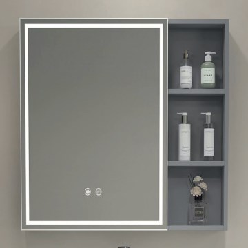 BRILAGI - LED-valaistu kylpyhuoneen peilikaappi AVOLA SINGLE 55x70 cm