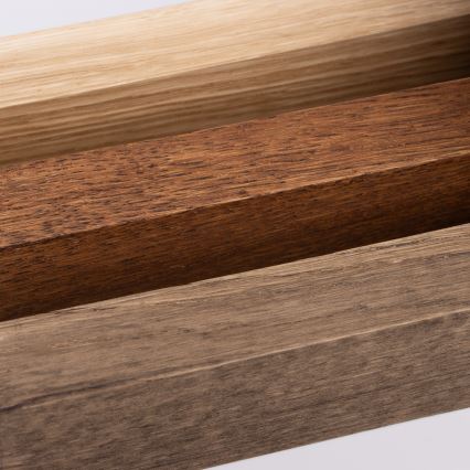 Brilagi - LED-peilivalaisin kylpyhuoneeseen WOODY MIRROR LED/8W/230V 40 cm IP44 tammi-pähkinä/musta