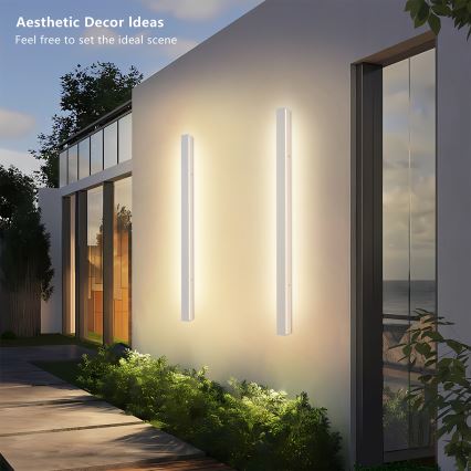 Brilagi - LED ulkoseinävalaisin LINEAR LED/22W/230V 3000K IP65 100 cm valkoinen CRI 90