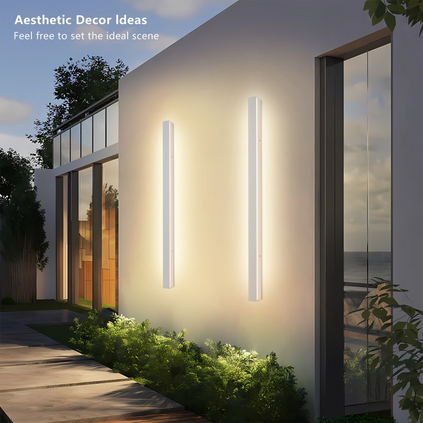 Brilagi - LED ulkoseinävalaisin LINEAR LED/22W/230V 3000K IP65 100 cm valkoinen CRI 90