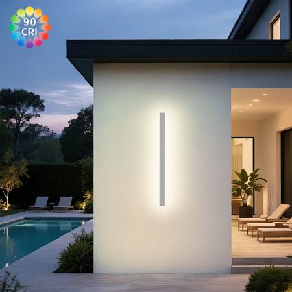 Brilagi - LED ulkoseinävalaisin LINEAR LED/22W/230V 3000K IP65 100 cm valkoinen CRI 90