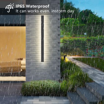 Brilagi - LINEAR LED ulkoseinävalaisin 22W/230V 4000K IP65 100 cm antrasiitti CRI 90