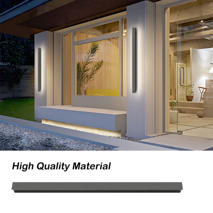 Brilagi - LINEAR LED ulkoseinävalaisin 22W/230V 4000K IP65 100 cm antrasiitti CRI 90