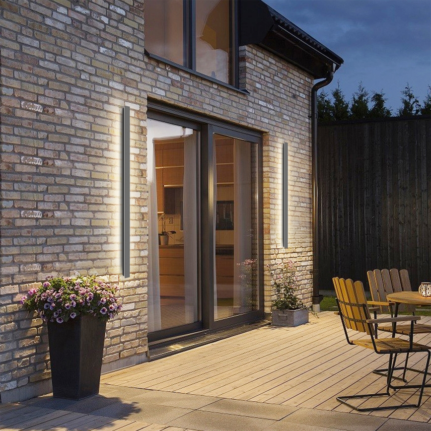 Brilagi - LINEAR LED ulkoseinävalaisin 32W/230V 4000K IP65 140 cm antrasiitti CRI 90