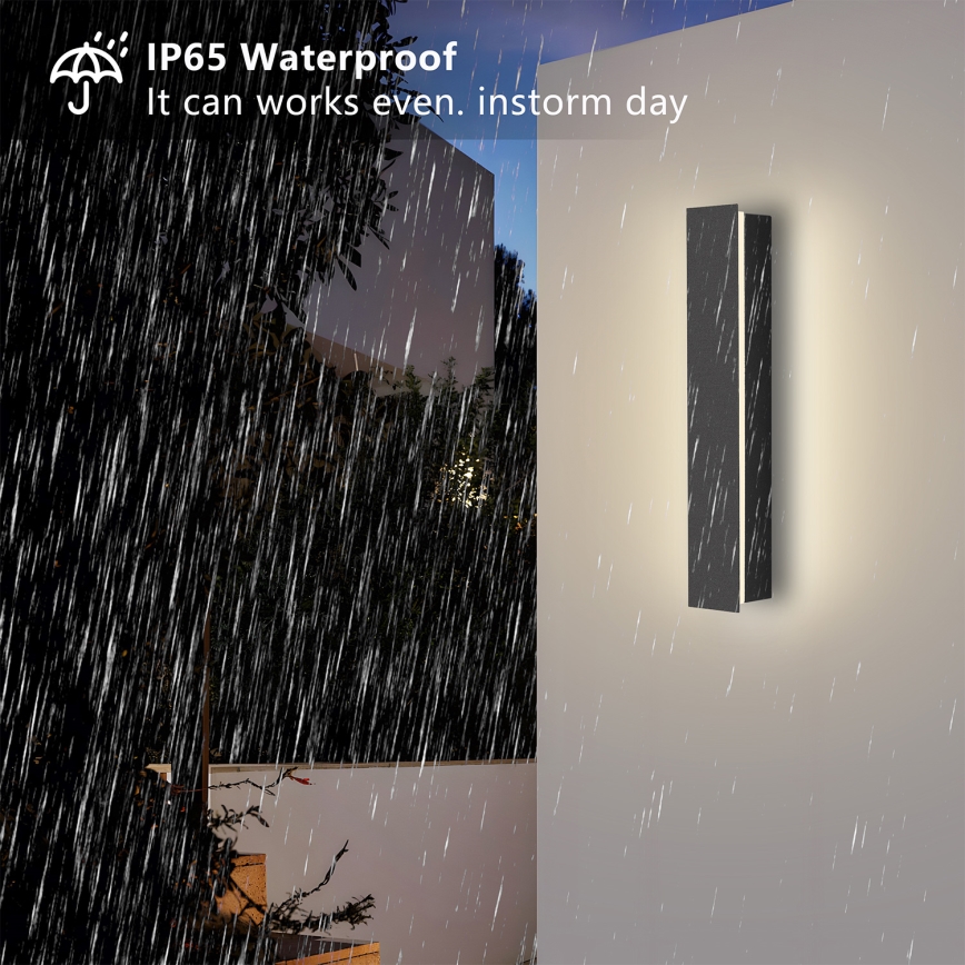 Brilagi - LED-ulkoseinävalaisin LINEAR LED/8W/230V 3000K IP65 30 cm antrasiitinharmaa CRI 90