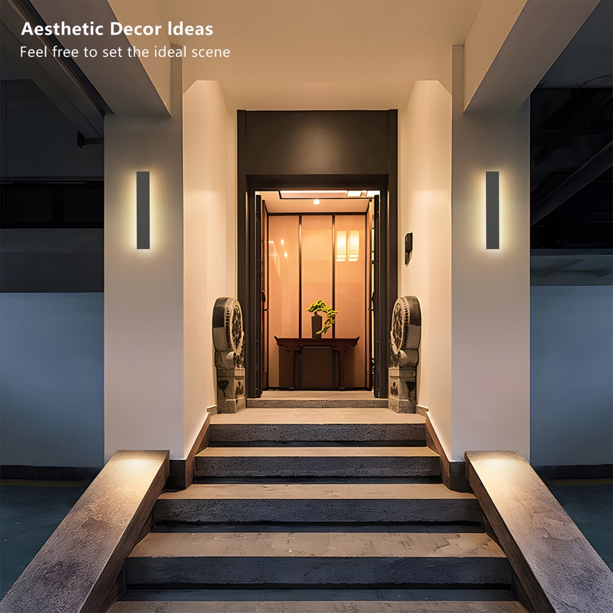 Brilagi - LED-ulkoseinävalaisin LINEAR LED/8W/230V 3000K IP65 30 cm antrasiitinharmaa CRI 90