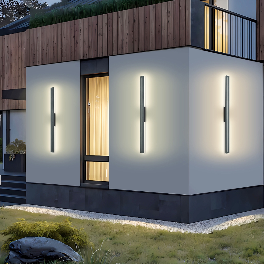 Brilagi - LED-ulkoseinävalaisin LINEO LED/24W/230V 4000K IP65 100 cm antrasiitti CRI 90