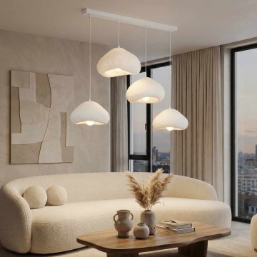 Brilagi - LORA riippuvalaisin johdolla 4xE27/40W/230V valkoinen