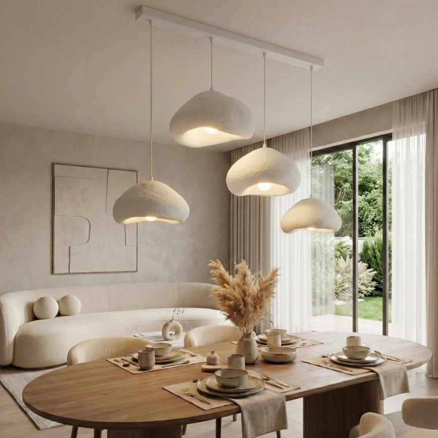 Brilagi - LORA riippuvalaisin johdolla 4xE27/40W/230V valkoinen