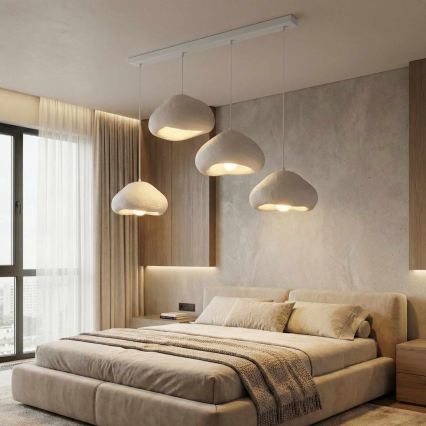 Brilagi - LORA riippuvalaisin johdolla 4xE27/40W/230V valkoinen