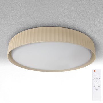 Brilagi - LUCIA himmennettävä LED-kattovalaisin LED/48W/230V 3000-6500K halkaisija 41 cm beige + kaukosäädin