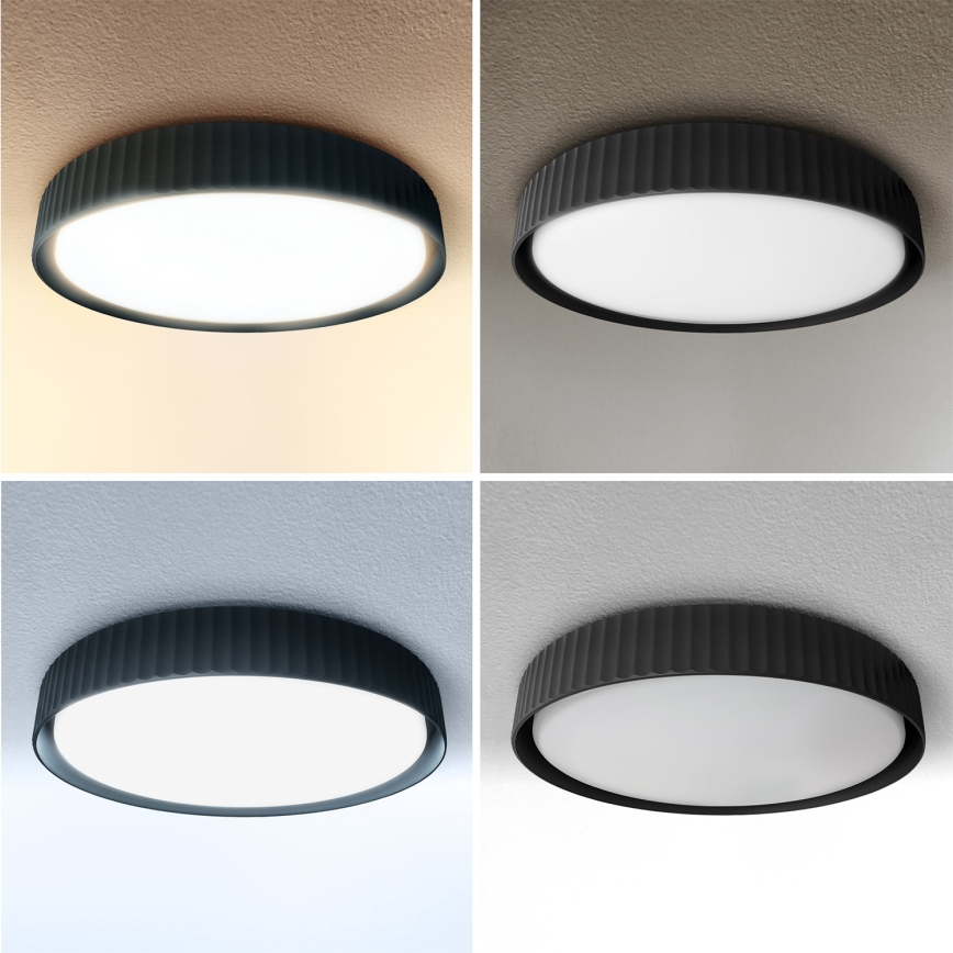 Brilagi - LUCIA LED-himmennettävä kattovalaisin LED/48W/230V 3000-6500K Ø 41 cm musta + kaukosäädin