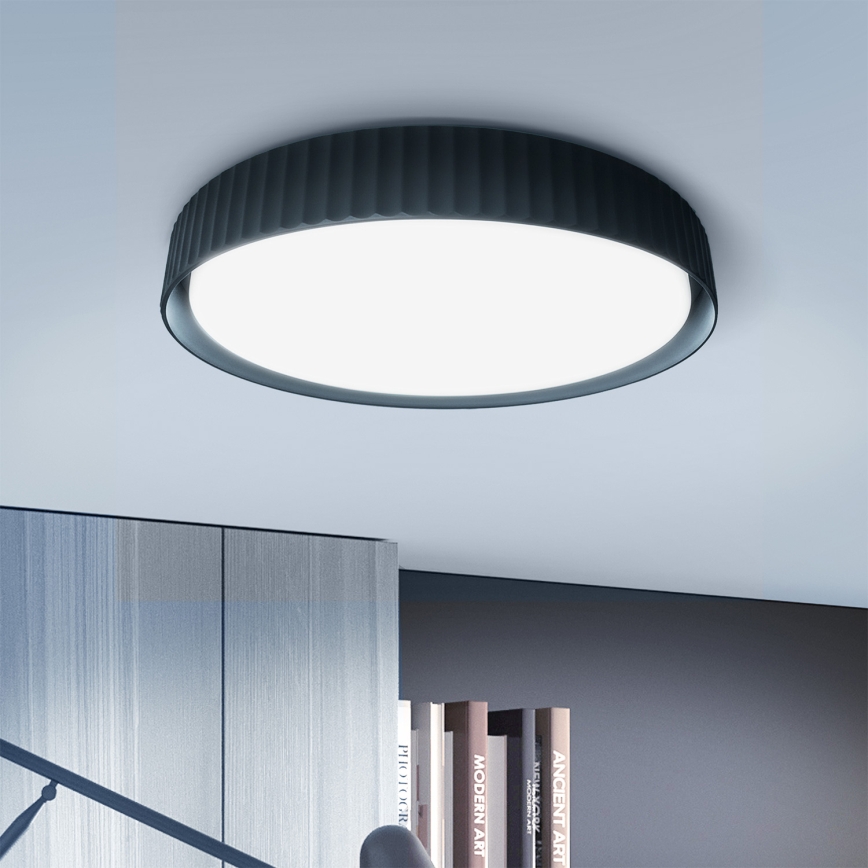Brilagi - LUCIA LED-himmennettävä kattovalaisin LED/48W/230V 3000-6500K Ø 41 cm musta + kaukosäädin