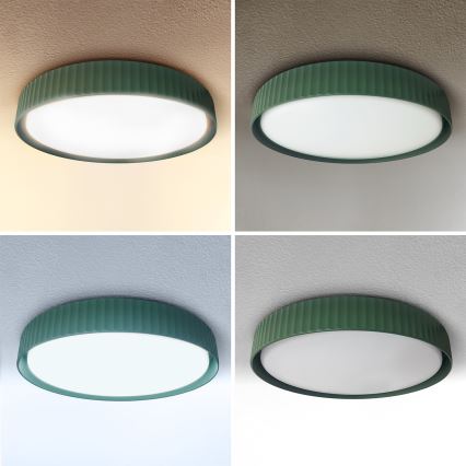 Brilagi - Himmennettävä LED-kattovalaisin LUCIA LED/60W/230V 3000–6500K, halkaisija 59 cm, vihreä + kaukosäädin