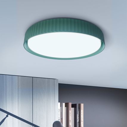Brilagi - Himmennettävä LED-kattovalaisin LUCIA LED/60W/230V 3000–6500K, halkaisija 59 cm, vihreä + kaukosäädin