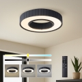 Brilagi - LUMIX LED-himmennettävä kattovalaisin LED/48W/230V 3000-6000K, musta, halkaisija 50 cm + kaukosäädin