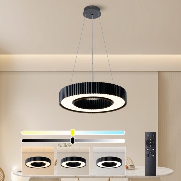 Brilagi - LUMIX LED himmennettävä riippuvalaisin vaijerilla LED/48W/230V 3000-6000K musta halkaisija 50 cm + kaukosäädin