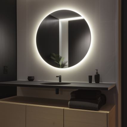 Brilagi - LED-kylpyhuonepeili LUNA LED/32W/230V halkaisija 100 cm IP44 CRI 90 himmennettävä +CCT