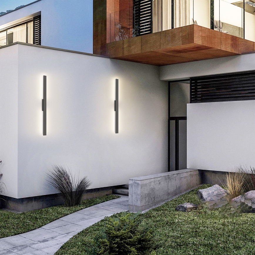 Brilagi - LUNA LED-ulko­seinävalaisin 24W/230V 3000K IP65 100 cm antrasiitti CRI 90