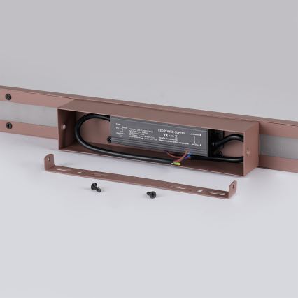 Brilagi - LED ulkoseinävalaisin LUNA LED/24W/230V 3000K IP65 100 cm ruskea CRI 90