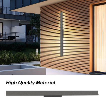 Brilagi - LED-ulkoseinävalaisin LUNA LED/24W/230V 4000K IP65 100 cm antrasiitti CRI 90