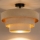 Brilagi - LUNETA pintakiinnitteinen kattovalaisin 1xE27/60W/230V halkaisija 40 cm beige/kulta