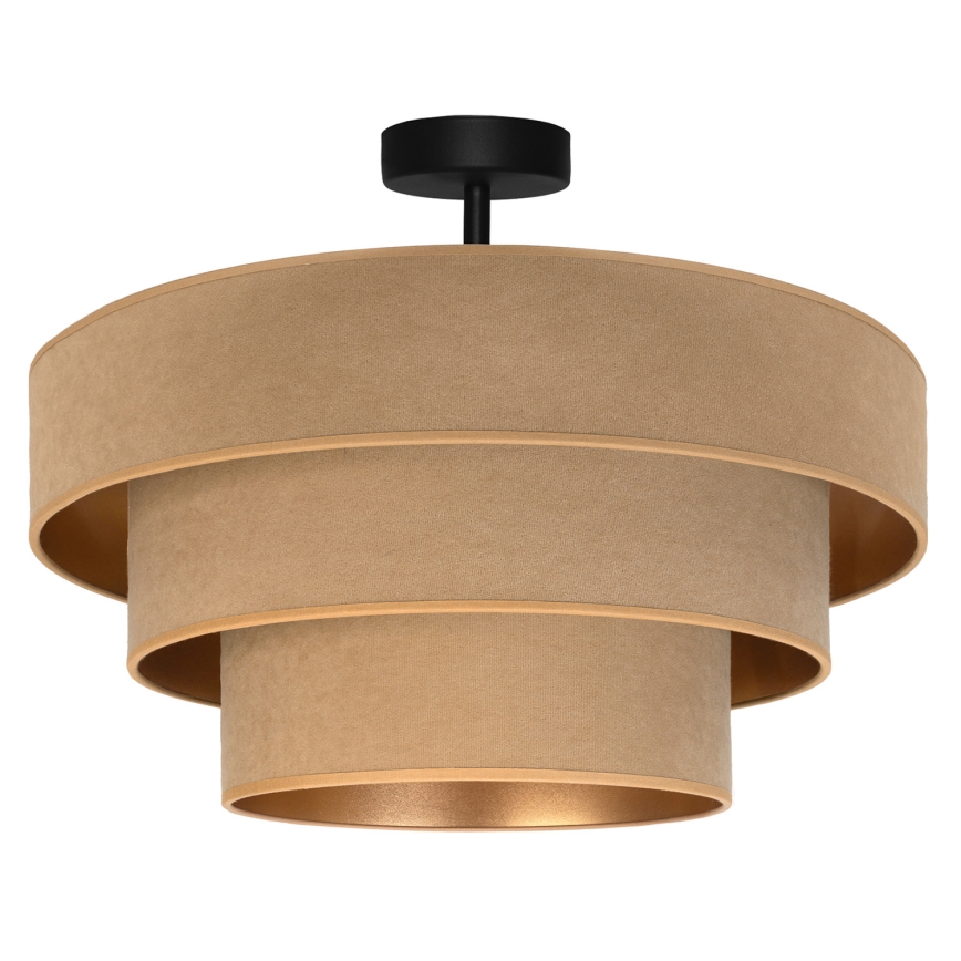 Brilagi - LUNETA pintakiinnitteinen kattovalaisin 1xE27/60W/230V halkaisija 40 cm beige/kulta