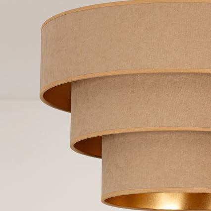 Brilagi - LUNETA pintakiinnitteinen kattovalaisin 1xE27/60W/230V halkaisija 40 cm beige/kulta