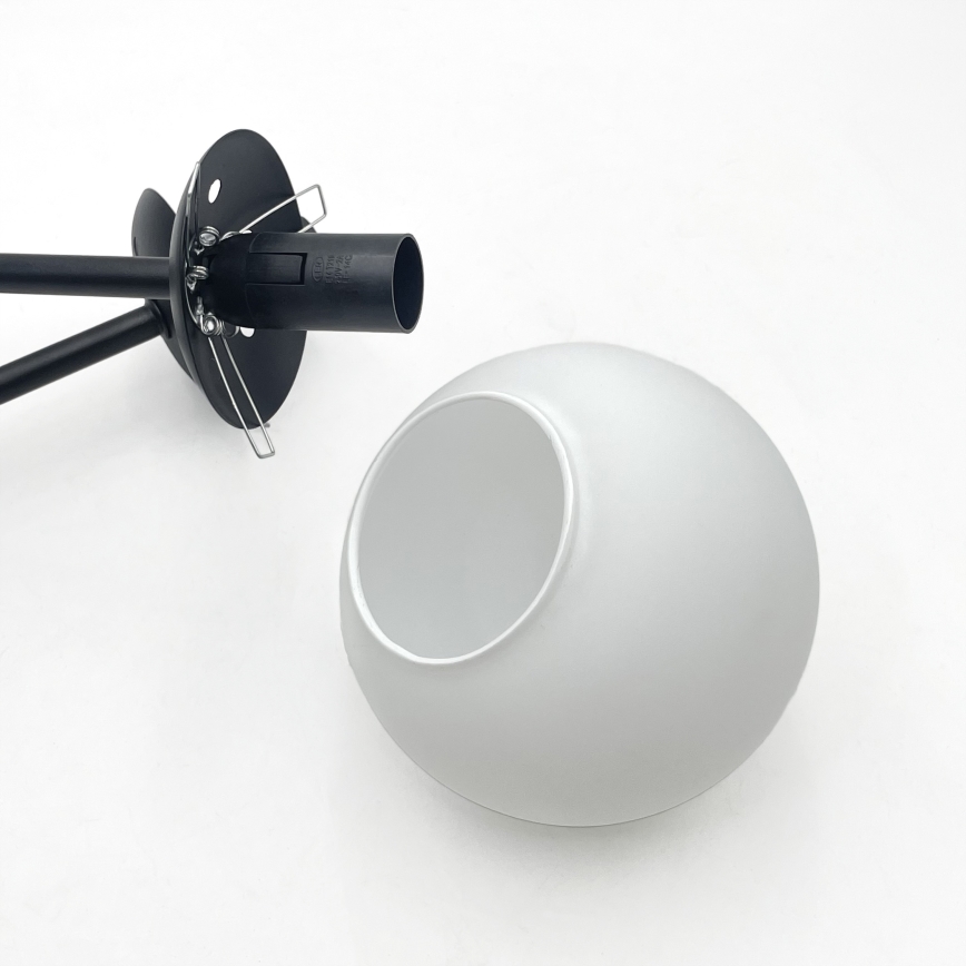 Brilagi - MALIVA pintakiinnitteinen kattovalaisin 4xE14/15W/230V, musta/valkoinen