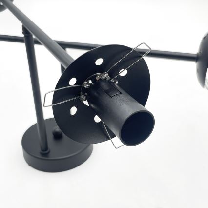 Brilagi - MALIVA pintakiinnitteinen kattovalaisin 4xE14/15W/230V, musta/valkoinen