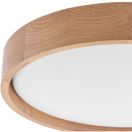 Brilagi - MANAROLA SMART LED himmennettävä kattovalaisin LED/24W/230V 2700-6500K tammi Ø 41 cm Wi-Fi + Tuya kaukosäädin