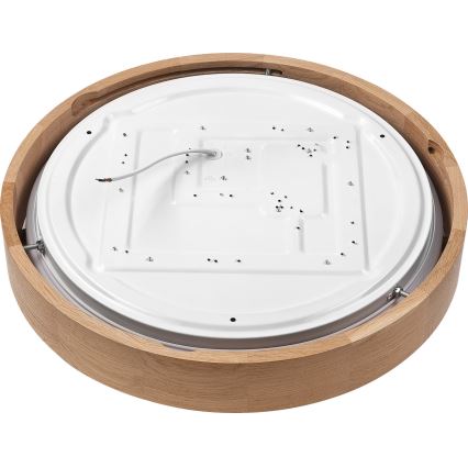 Brilagi - MANAROLA SMART LED himmennettävä kattovalaisin LED/24W/230V 2700-6500K tammi Ø 41 cm Wi-Fi + Tuya kaukosäädin