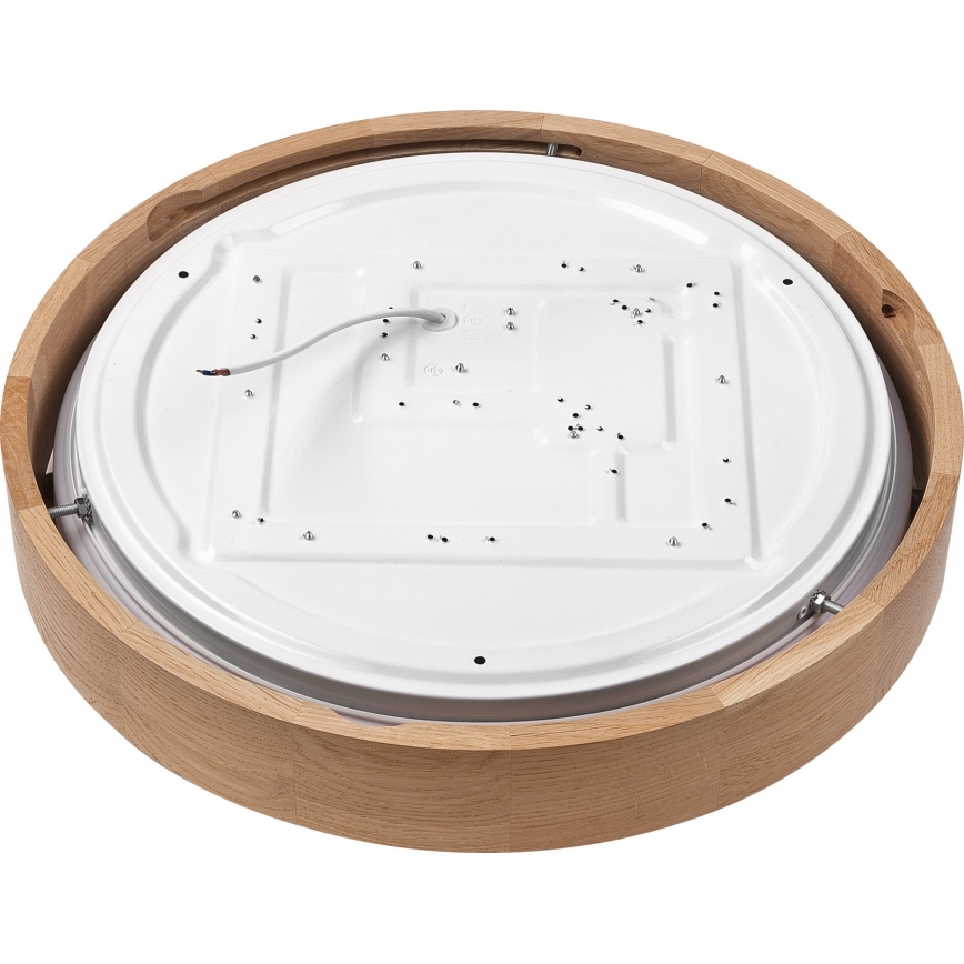 Brilagi - MANAROLA SMART LED himmennettävä kattovalaisin LED/24W/230V 2700-6500K tammi Ø 41 cm Wi-Fi + Tuya kaukosäädin