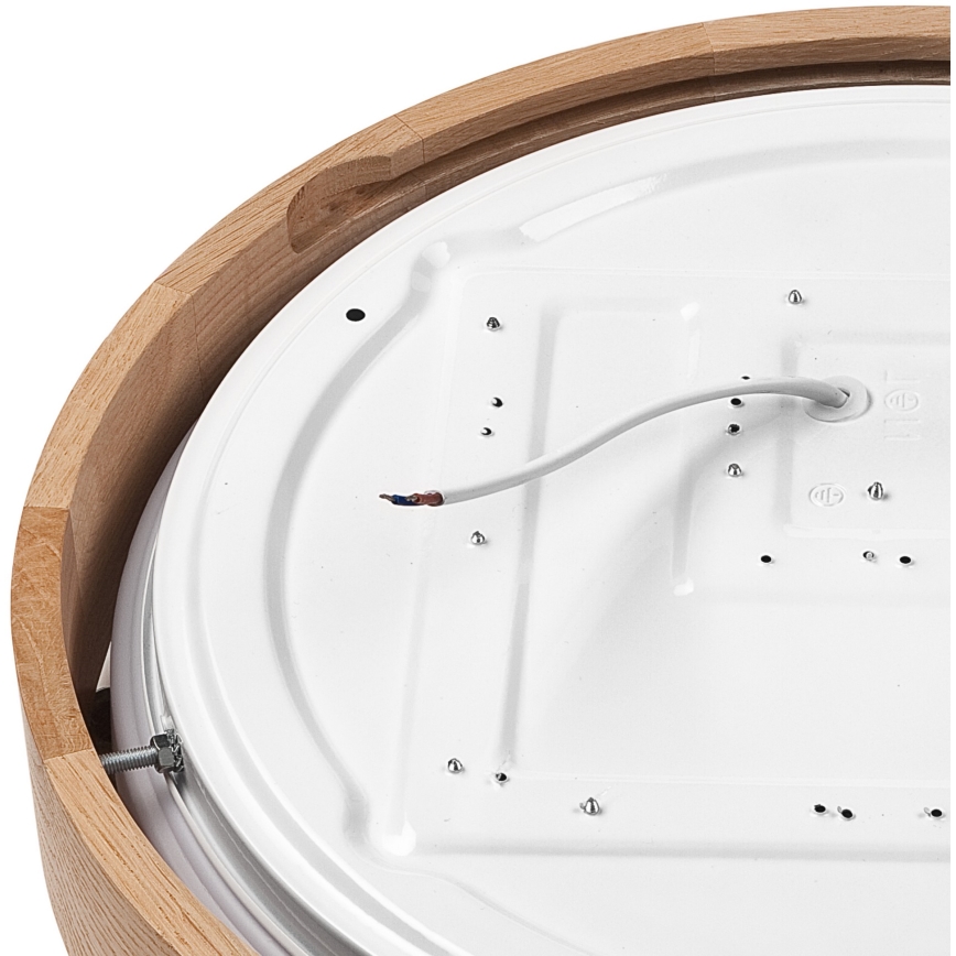 Brilagi - MANAROLA SMART LED himmennettävä kattovalaisin LED/24W/230V 2700-6500K tammi Ø 41 cm Wi-Fi + Tuya kaukosäädin