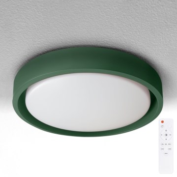 Brilagi - MATTEO himmennettävä LED-kattovalaisin LED/48W/230V 3000–6500K Ø 41 cm vihreä + kaukosäädin