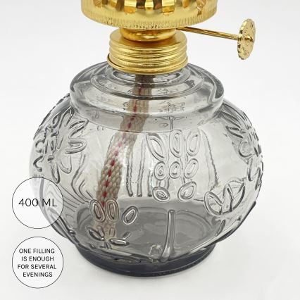 Brilagi - MERLIN petroolilamppu, savunharmaa/harmaa