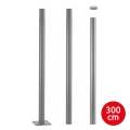 Brilagi - Metallivarsi URBAN-ulkovalaisinpylvääseen, pituus 3 m, pylvään halkaisija 58 mm, harmaa