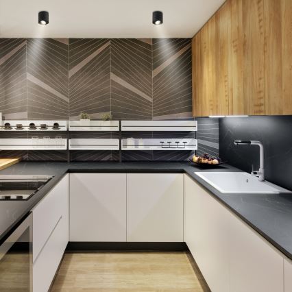 Brilagi - LED RGBW himmennettävä kohdevalaisin MIA 1xGU10/6W/230V 3000K 84x80 mm musta + kaukosäädin