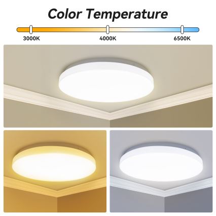 Brilagi - LED-himmennettävä kattovalaisin MILKY WAY LED/24W/230V 3000-6500K Ø 38 cm + kaukosäädin