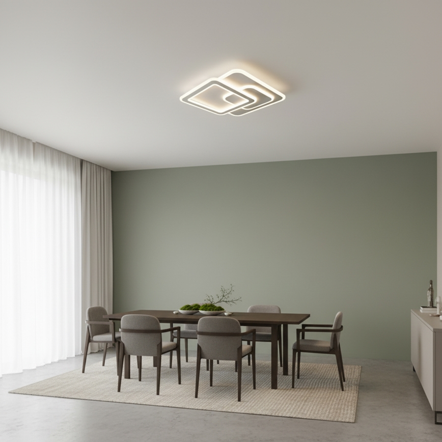 Brilagi - MODERN himmennettävä LED-kattovalaisin 80W/230V 3000-6000K 52,5x52,5 cm + kaukosäädin
